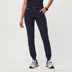 FIGS ZAMORA JOGGER NAVY SCRUB PANT SMALL PETITE